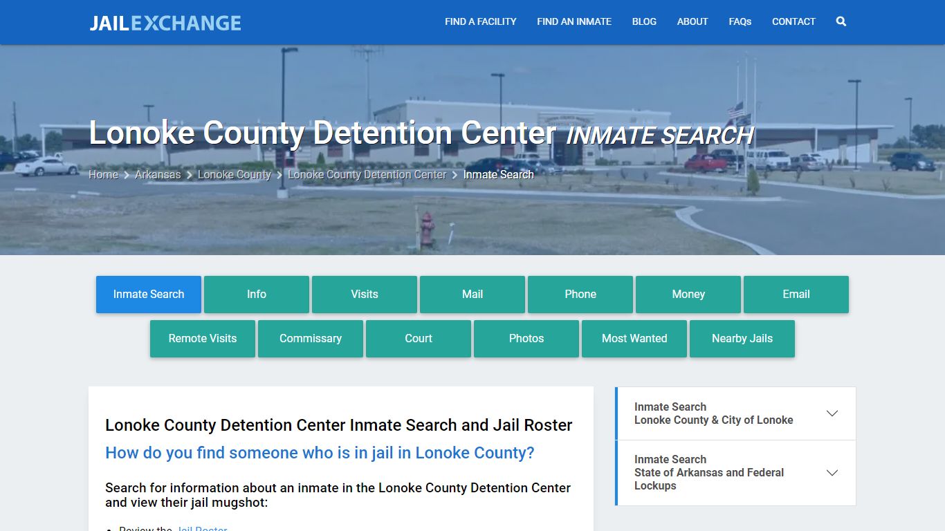 Lonoke County Detention Center Inmate Search - Jail Exchange